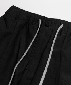 Alternative view of Linen Ankle Pants Black