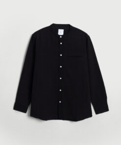 Cotton Linen Shirt Black