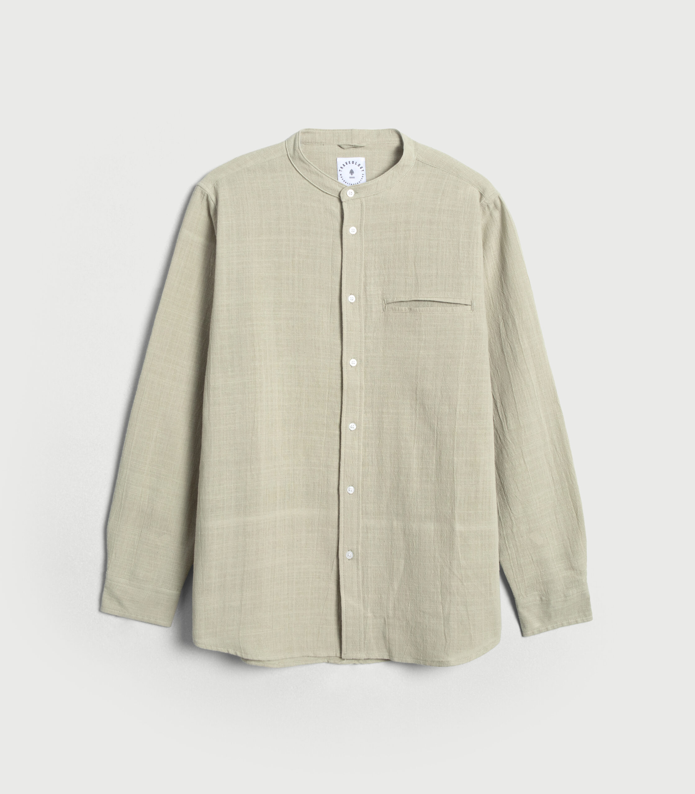 Cotton Linen Shirt Matcha