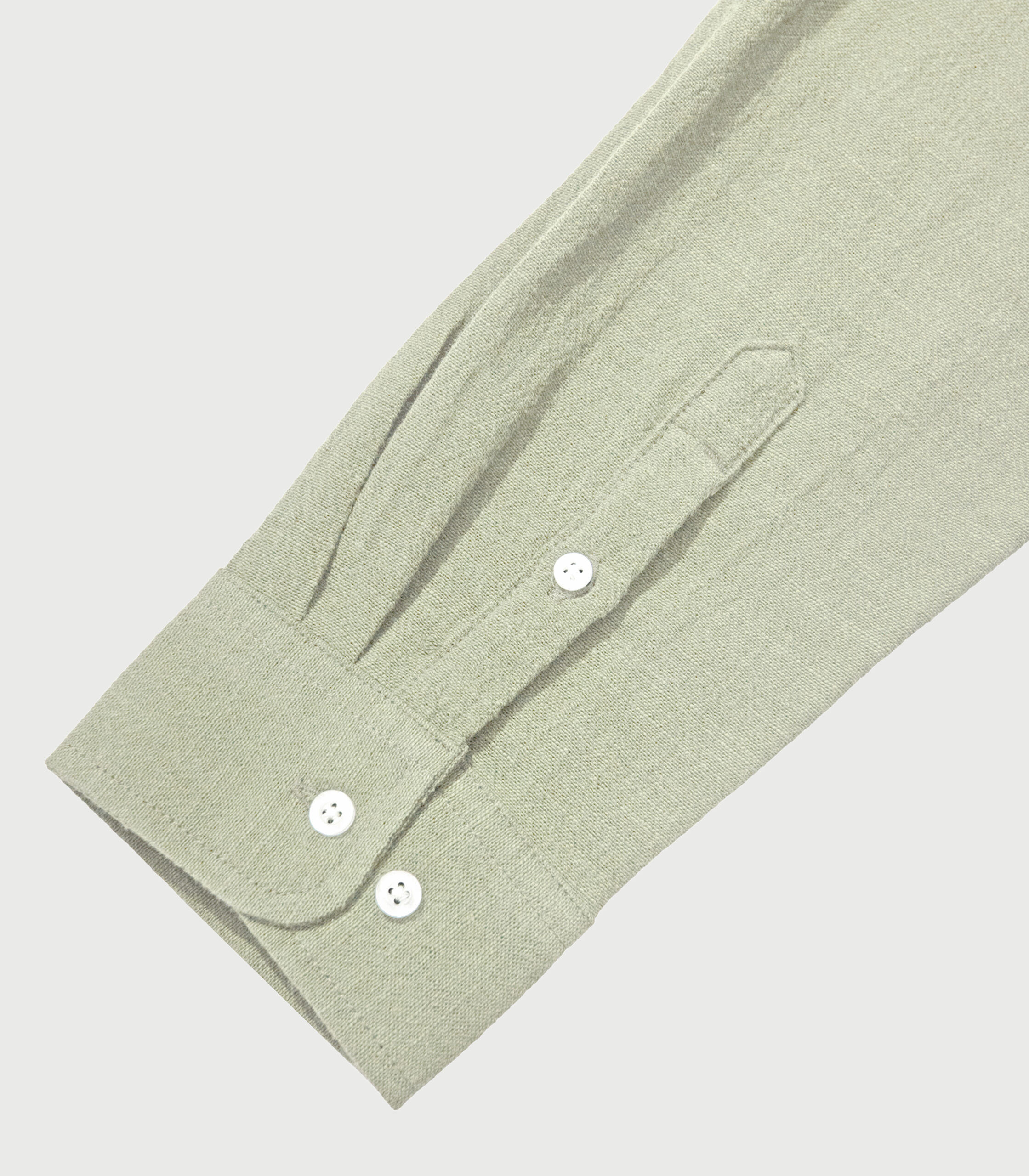Cotton Linen Shirt Matcha - Gambar 4