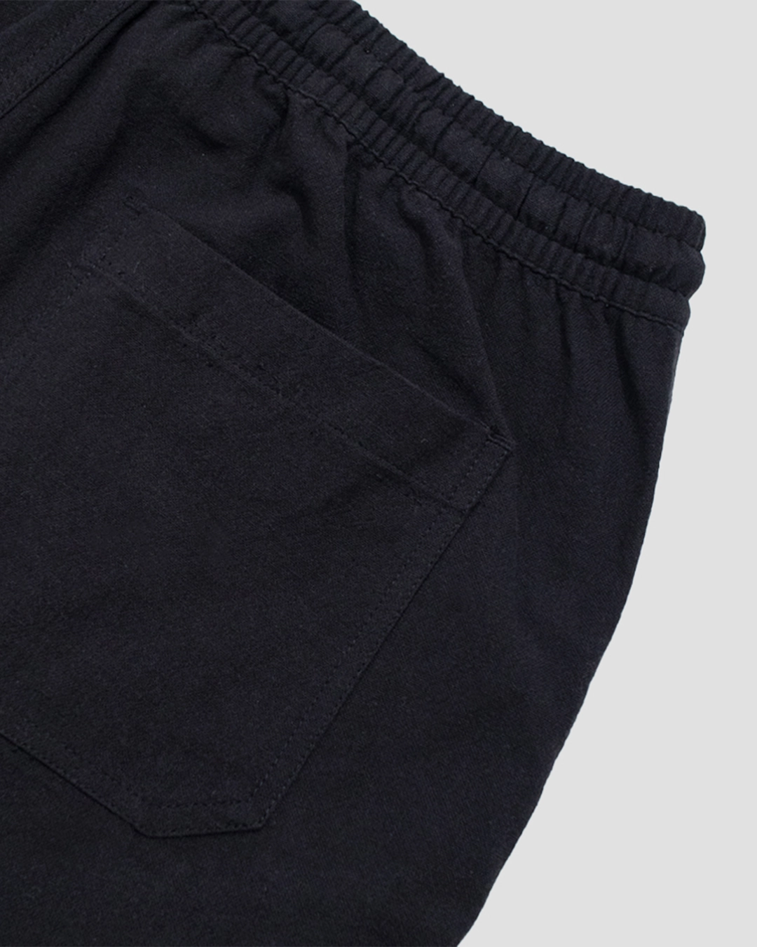 Short Linen Black - Gambar 3