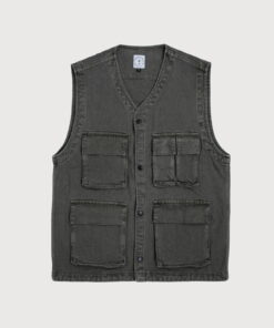 Multi Pocket Vest Dark Grey