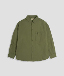 Oversized Shirt Dark Green