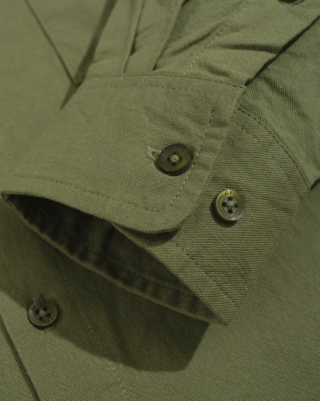 Oversized Shirt Dark Green - Gambar 4