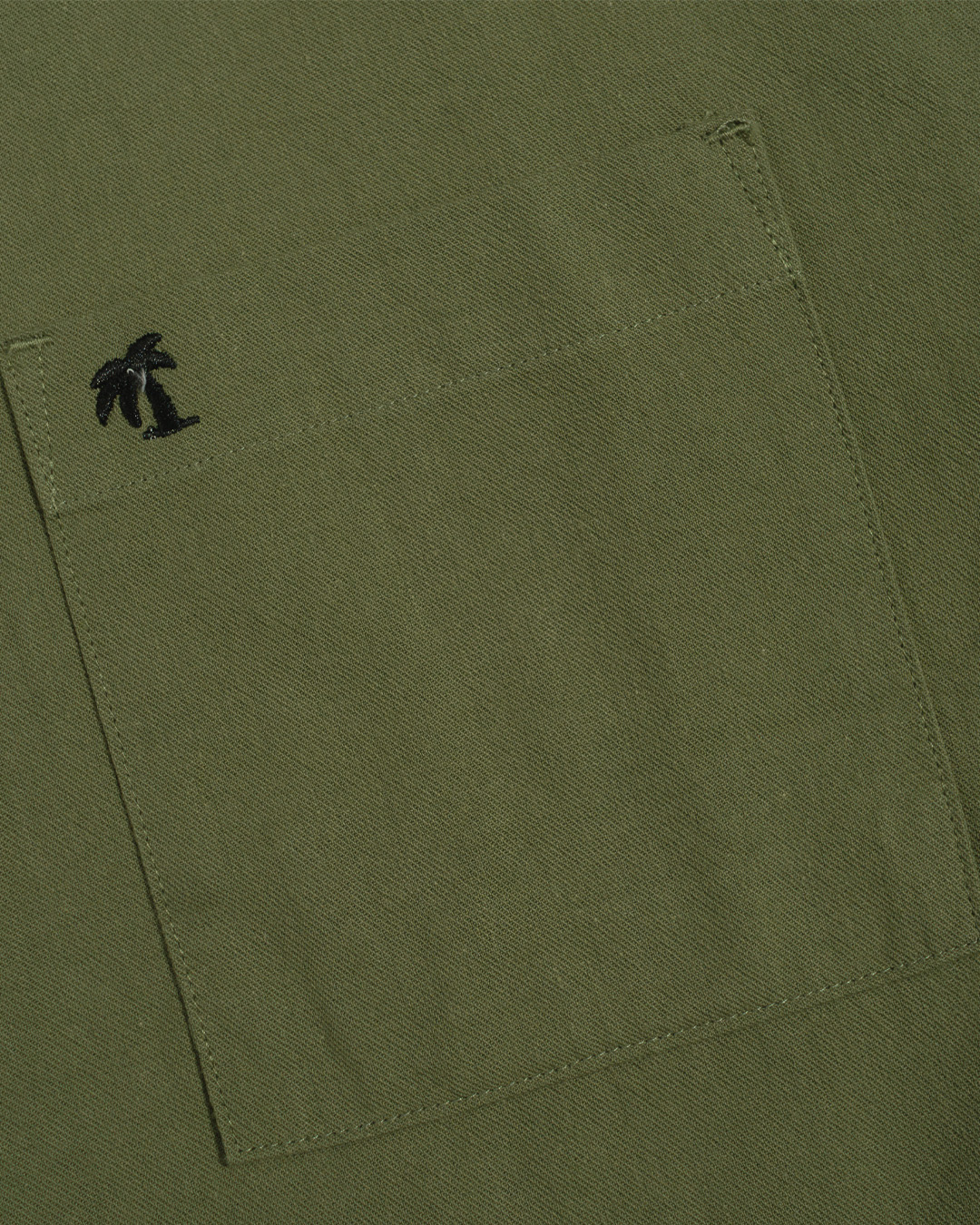 Oversized Shirt Dark Green - Gambar 5