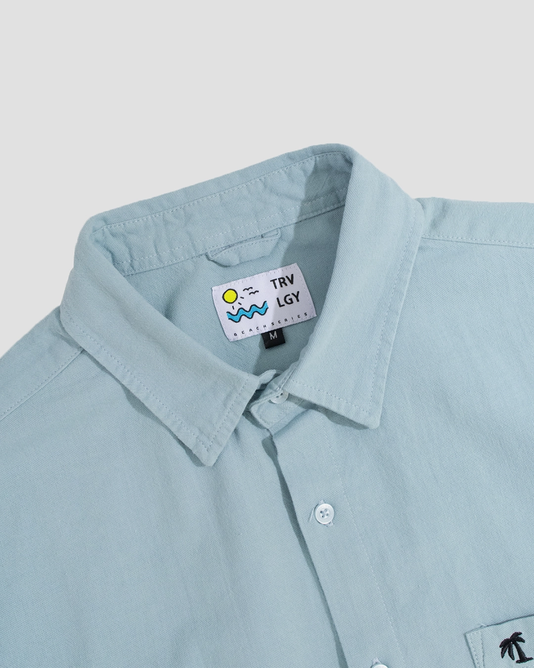 Oversized Shirt Air Blue - Gambar 4