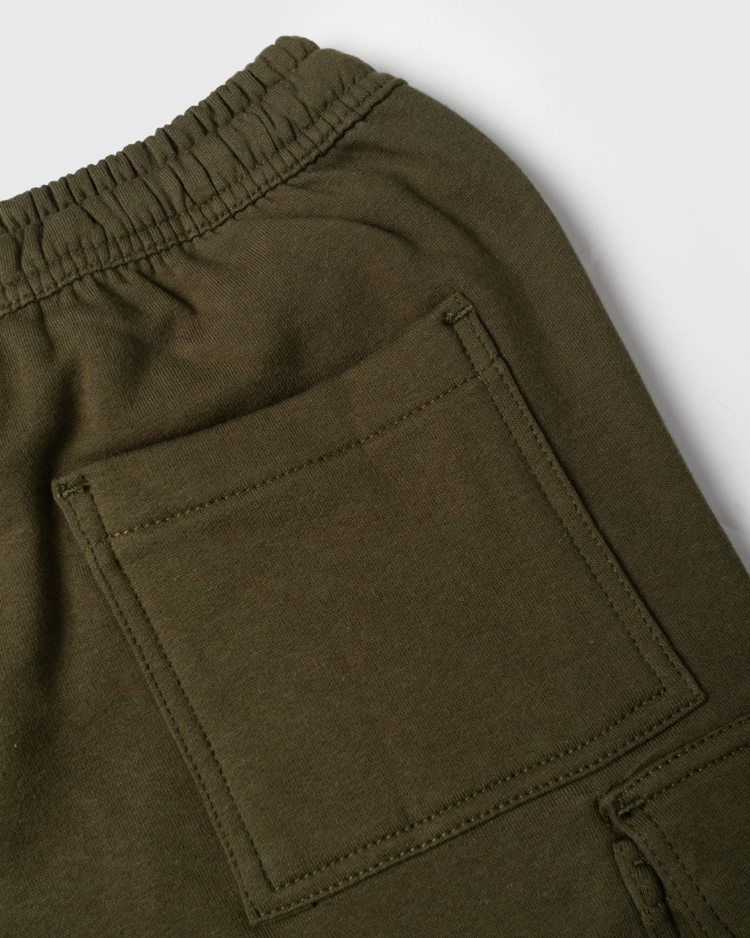 Short Fleece Cargo Army - Gambar 4