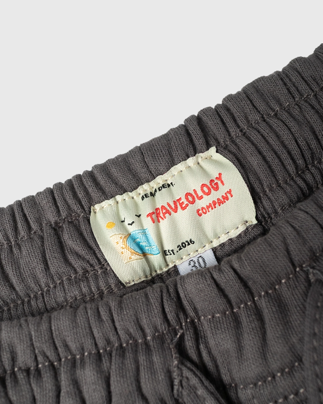 Short Fleece Cargo Dark Grey - Gambar 2