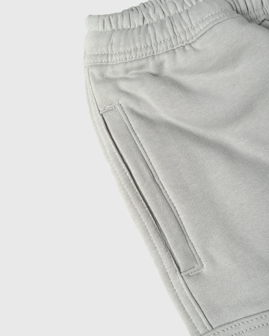 Short Fleece Cargo Light Grey - Gambar 3