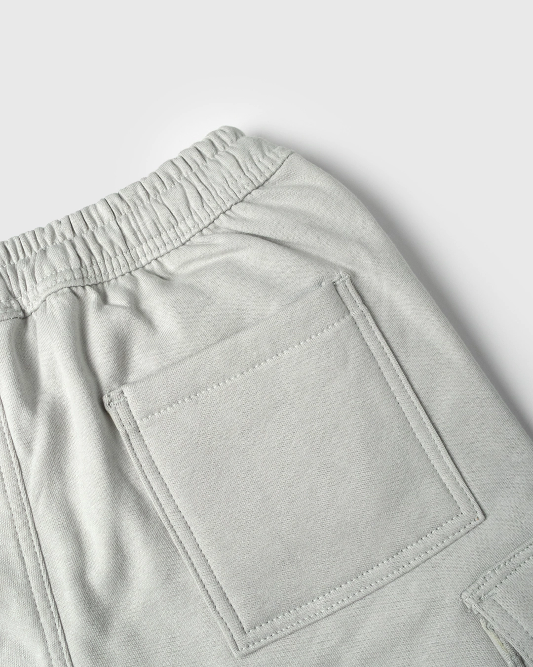 Short Fleece Cargo Light Grey - Gambar 5
