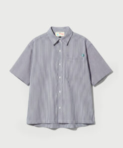 Boxy Stripe Shirt Dark Grey