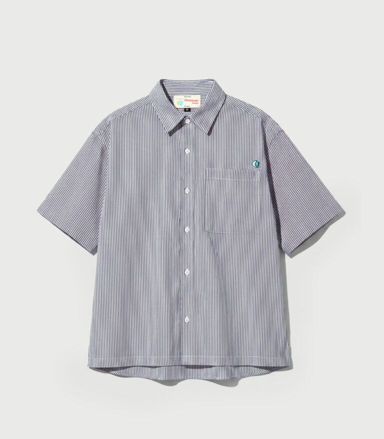 Boxy Stripe Shirt Dark Grey