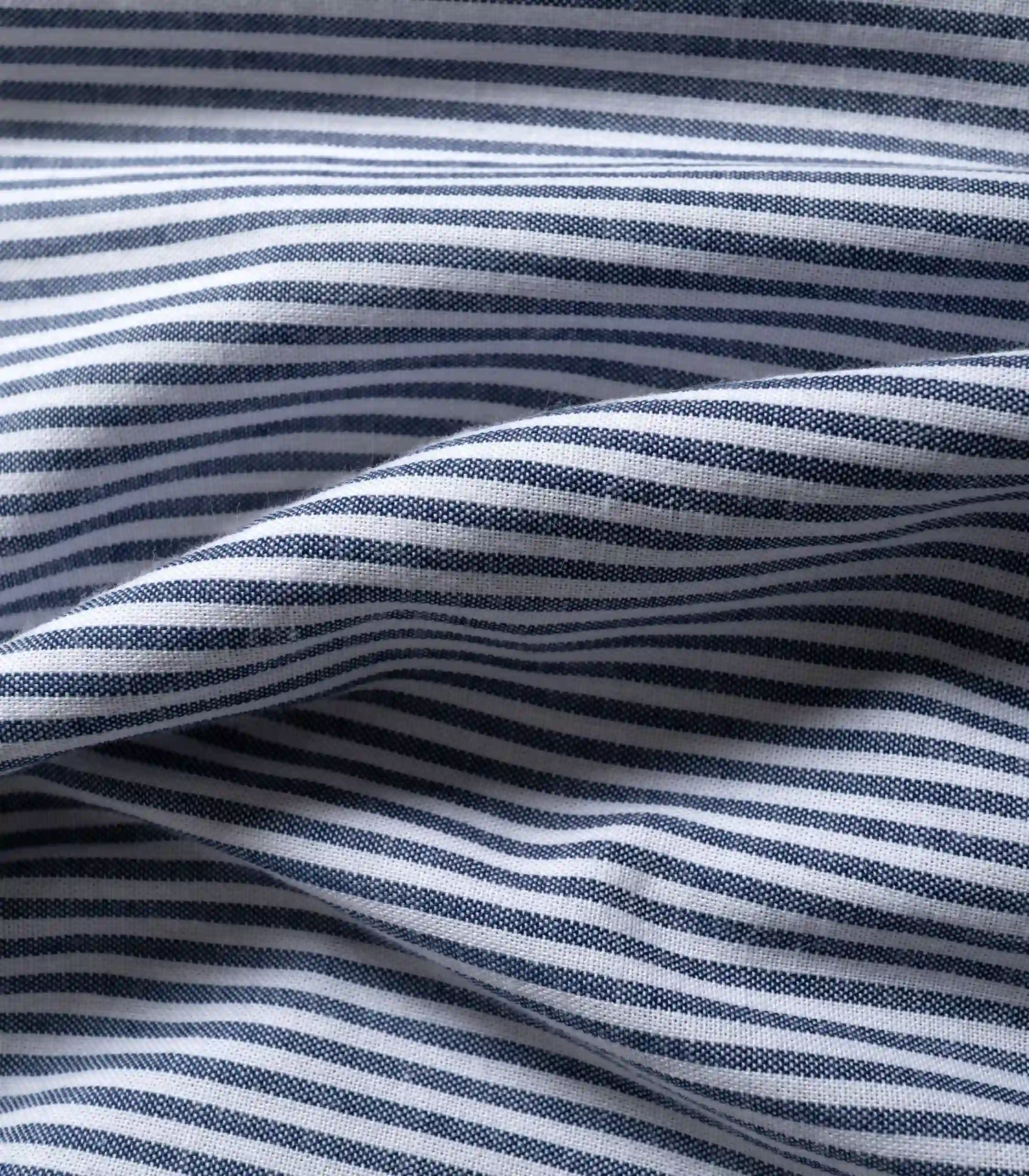 Boxy Stripe Shirt Blue - Gambar 5