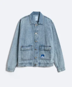 Denim Boxy Jacket Washed Blue